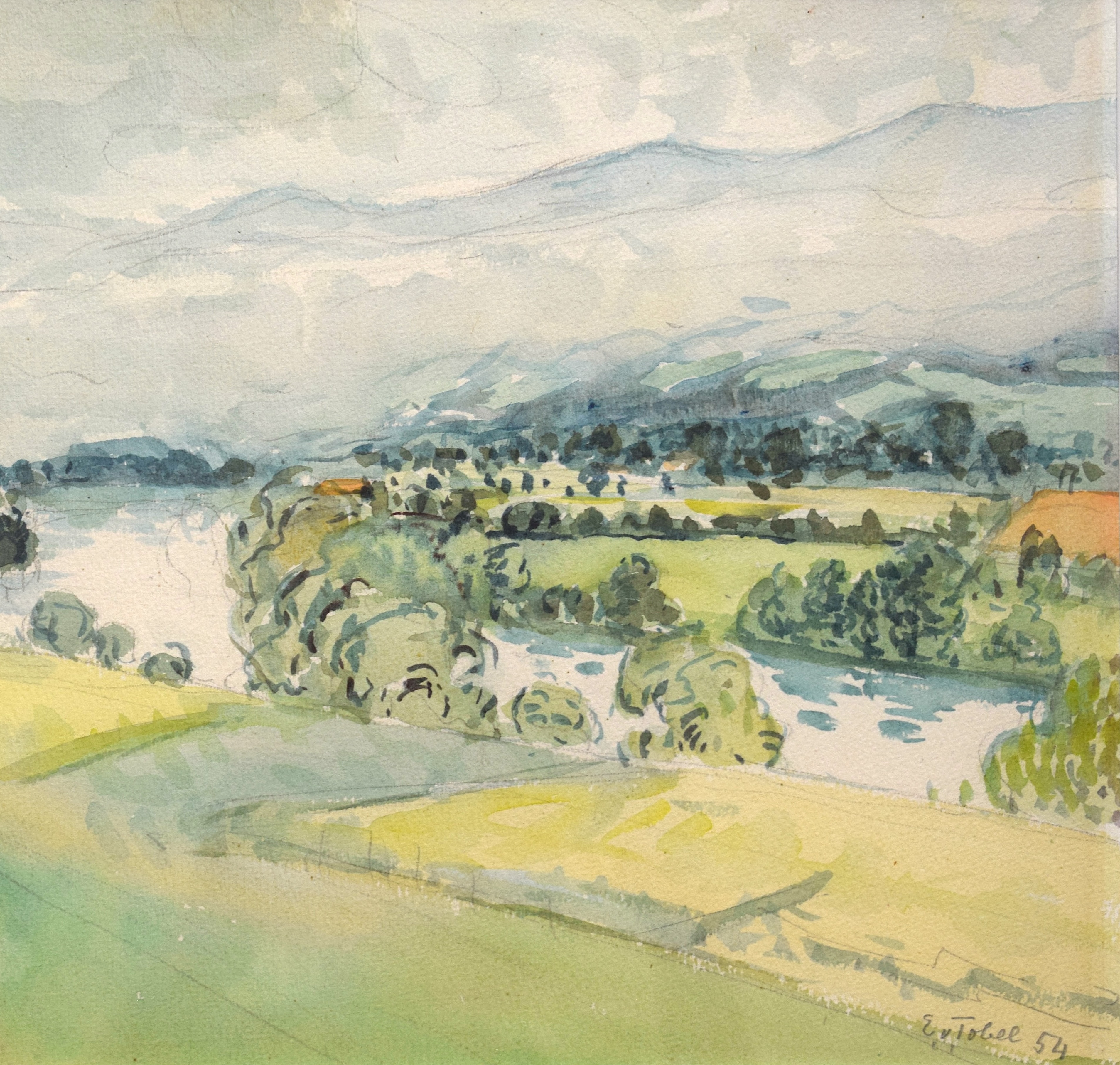 Elsa Von Tobel Landschaft Aare